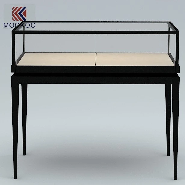 Customizable Gold Glass Display Cabinet With LED Lighting Shop & Jewelry Counter Display Stand high quality